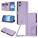 thumbnail image 1 of Funda Cartera Trébol para Samsung Galaxy A06/A07 4G/5G con Ranuras Tarjetas y Carga Inalámbrica Morado claro, 1 of 6