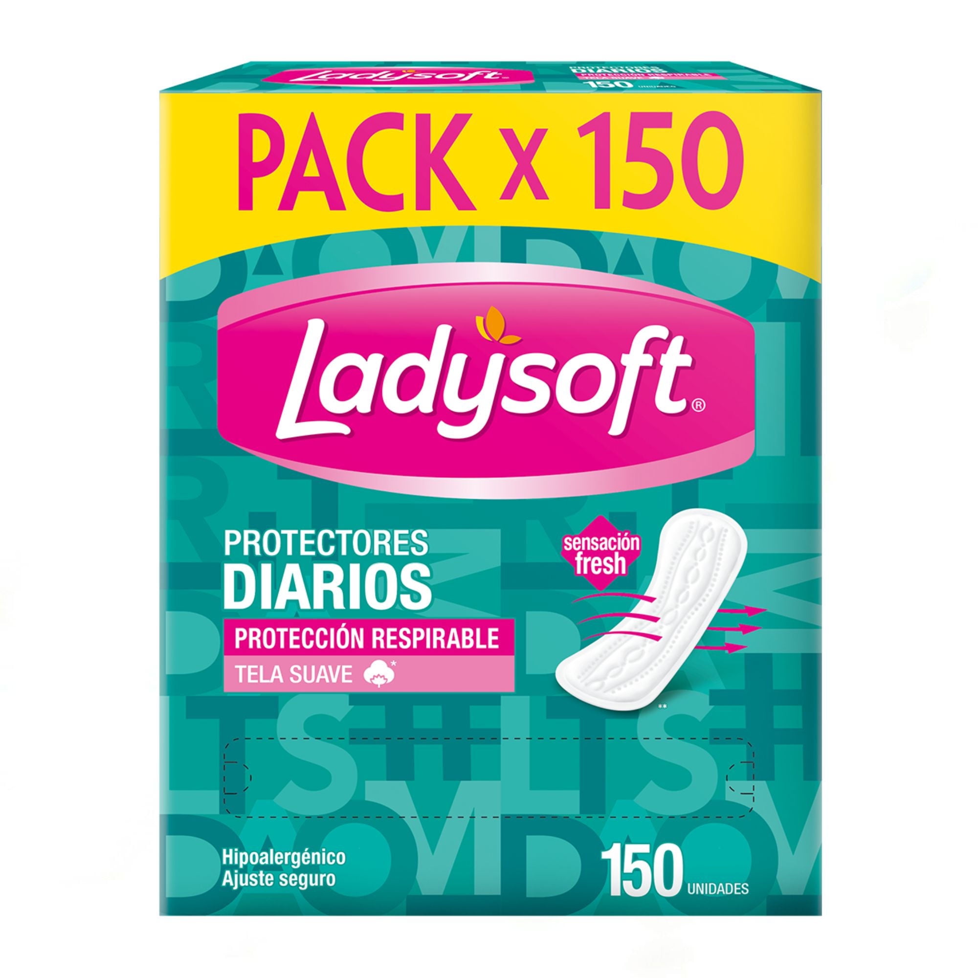 Protector Diario Clásico 150 Un Ladysoft