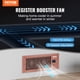 thumbnail image 2 of Ventilador Register Booster VEVOR Quiet Vent con mando a distancia, color marrón, 2 of 3