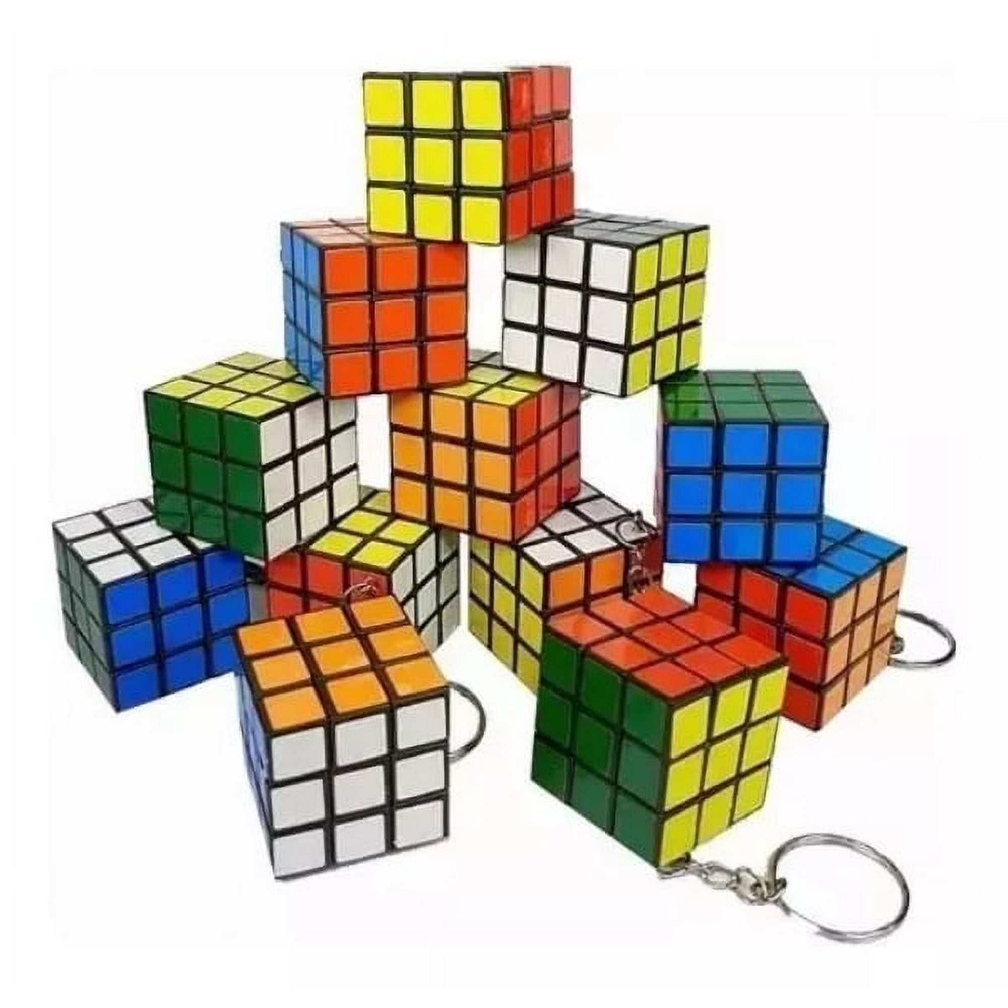 Kirakira - 12 Llaveros Cubo Rubik Sopresa Cumpleaños