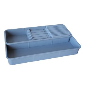 Bothyi - Organizador De Cuchillos Retráctil, Organizador De Utensilios De Cocina Versátil Para Uso Doméstico, Color Gris