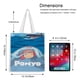 thumbnail image 5 of Ponyo Bolso de tela con estampado de lienzo para mujer, bolsa de compras reutilizable y estética, con cremallera interior, regalo para mujer,40*40cm., 5 of 6