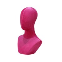 Magideal - Busto De Hombro Con Cabeza De Maniquí, Soporte De Exhibición De Peluca, Modelo De Cabeza De Maniquí, Exhibición De Joyería Para Fabricación De Pelucas Rosa Roja