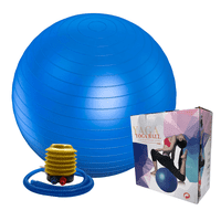 Linea Sport - Pelota De Pilates Lisa 55 Cm Con Inflador Para Ejercicio Funcional