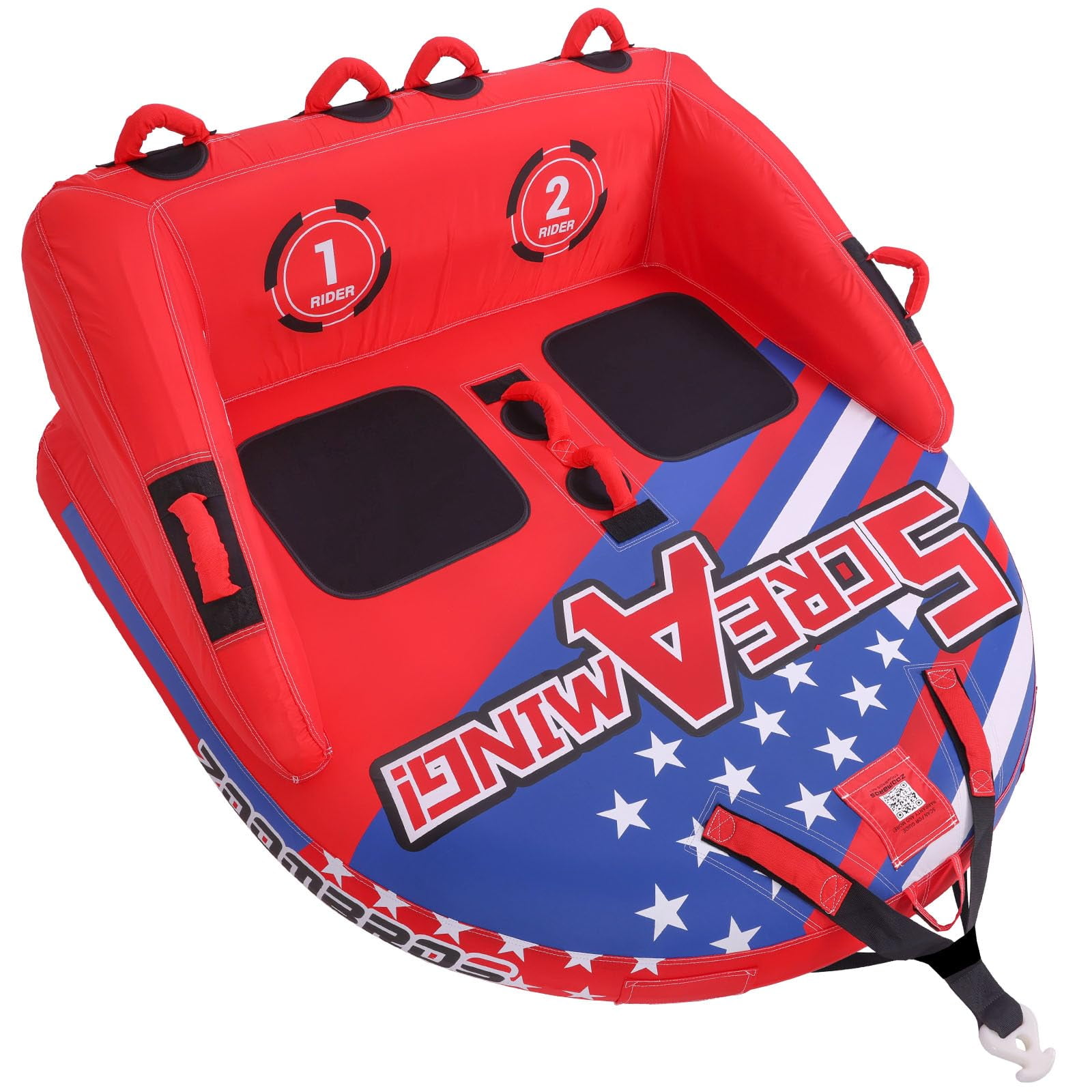 Tubos Remolcables Zoombros Para Paseos En Bote De 2 A 3 Personas Con Funda De Nailon