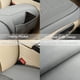 thumbnail image 4 of Funda de asiento de coche Black Panther Luxury de piel sintética gris, 4 of 5