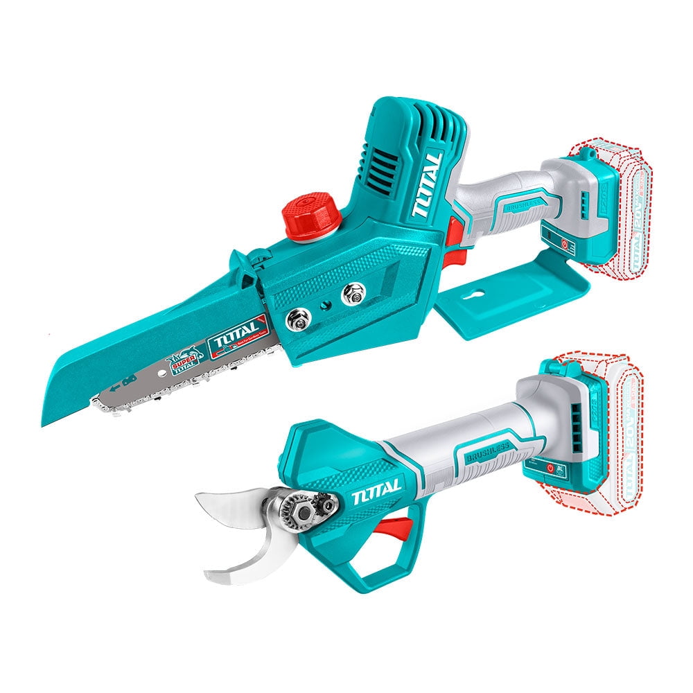 Total Tools - Combo Total 20v Electros 6+tijera Poda+2b 2a+c