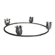 thumbnail image 1 of Candelabro Circular De Metal Con Forma Cónica De 8,5 Pulgadas Para Recepción De Bodas, Color Negro, 1 of 3