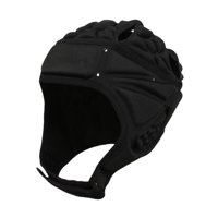 Magideal - Protector De Cabeza De Rugby Ajustable Transpirable Casco De Fútbol Ultraligero Sombrero De Scrum A Prueba De Golpes Protector De Cabeza Negro