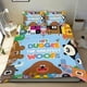 thumbnail image 1 of ¡Hola, Duggee! Conjunto de sábanas temático, trío de piezas, cómodo y amigable con la piel, diseño único, regalo de decoración para el hogar para familiares, amigos y fans, 90 cm * 190 cm, 1 of 6