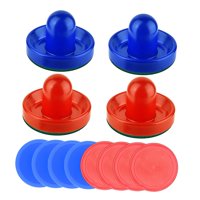 Magideal - Deslizadores Y Discos De Air Hockey Deslizadores Y Discos De Air Hockey Base De Fieltro Verde De 96 Mm Discos De Air Hockey De 2,5 Pulgadas Para Mesas Estilo E