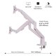 thumbnail image 4 of Soporte de escritorio para doble monitor Pixio PS1D Wave Pink, 4 of 7