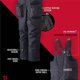 thumbnail image 5 of Pantalón de nieve Striker Trekker negro, talla grande, resistente al viento, 5 of 6