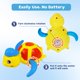 thumbnail image 4 of Juguetes de Baño Cuterabit Tortuga y Pato con Mecanismo de Cuerda 3 Piezas, 4 of 7
