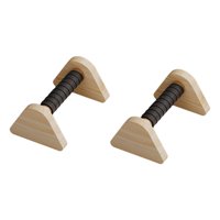 Ioensy - 2 Barras De Flexiones De Madera Para Entrenamiento En Casa, Para Hombres Y Mujeres, 20 Cm