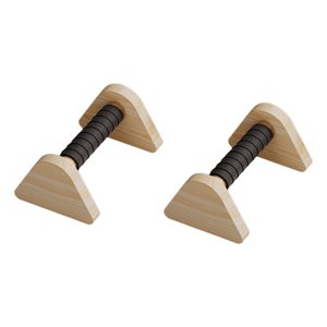 Ioensy - 2 Barras De Flexiones De Madera Para Entrenamiento En Casa, Para Hombres Y Mujeres, 20 Cm