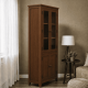 thumbnail image 3 of Vitrina "Perry" de Madera con Vidrio Vitrina Artesanal de Pino - Café - 80x35x180 cm, 3 of 3