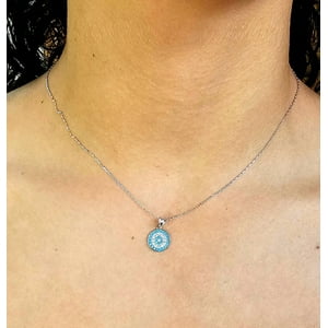 By Turquía - Collar Goz Turkuaz Plata 925