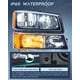 thumbnail image 4 of Conjunto de faros Nilight para Chevy Silverado 2003-2006 negro, 4 of 7