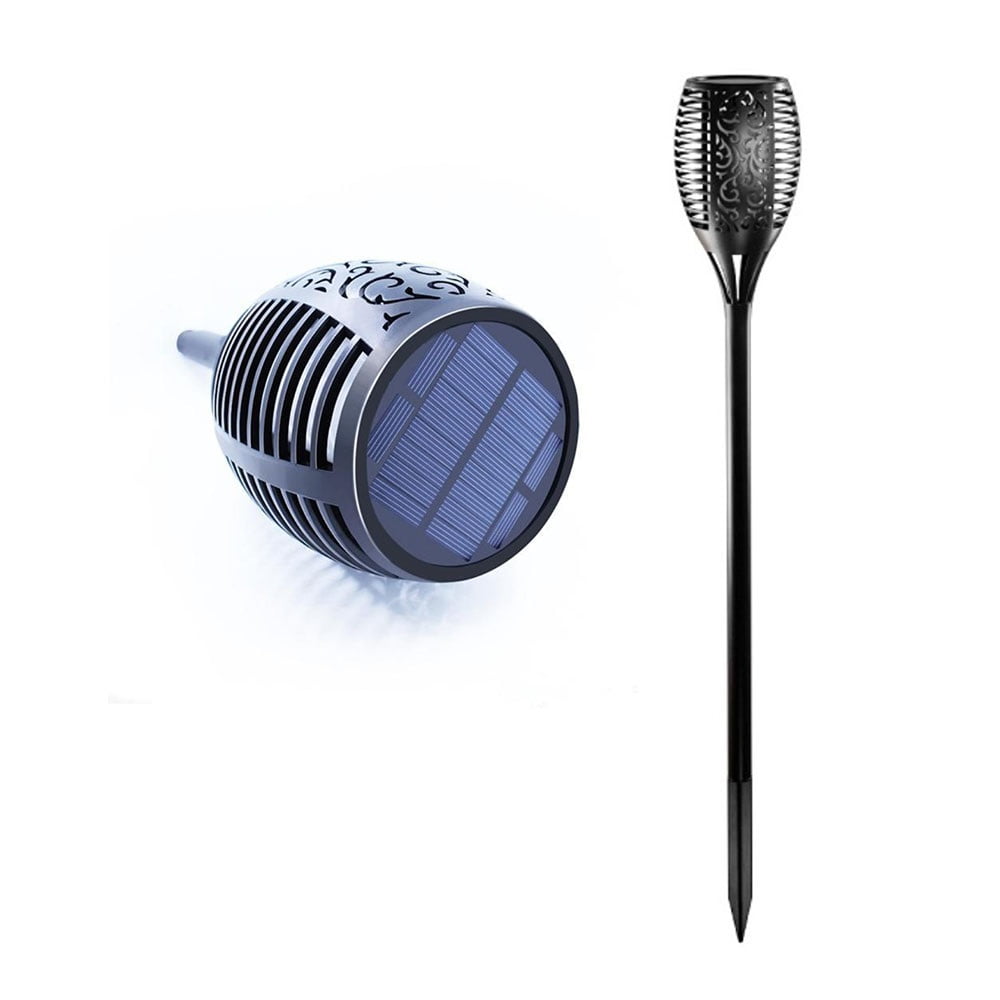N-ofertas - Luces Led Solar Estaca Antorcha Farol Jardín