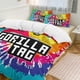 thumbnail image 1 of Tie Dye Bro Gorilla Tag Comforter Set Soft 3 Pcs Twin Bedding Sets Thicken for All Season, 1 of 5
