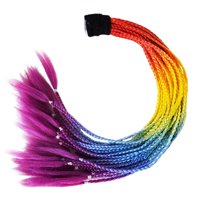 Ioensy - Casco De Motocicleta Trenzas Cola De Caballo 55Cm-60Cm Punk Se Adapta A Bicicletas Mujeres Hombres