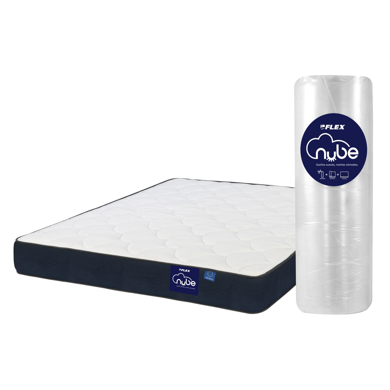 Flex - Colchón Nube Enrollado 2 Plazas
