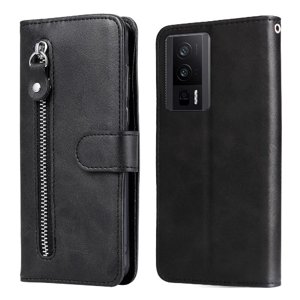 Gangxun - Funda Con Cremallera Para Xiaomi Poco F5 Pro, Carcasa Cartera De Cuero Pu Con Soporte Y Tarjetero