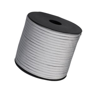 Magideal - Cuerda De Paracaídas De 9 Hebras, Cuerda Para Tienda De Campaña De 50 M, Accesorio Para Tienda De Campaña, Cuerda Tejida Multiusos, Cordón De Paracaíd Gris Plata