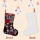 thumbnail image 3 of Dream SMP Tema: Calcetines de Navidad, fino lino blanco para colgar en escaleras y chimenea, decoración navideña para el hogar, regalo de Navidad. 45cm × 32cm, 3 of 5