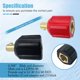 thumbnail image 2 of Juego de adaptadores de cables de soldadura Pindsrozo 05335 tipo Dinse, 2 of 7