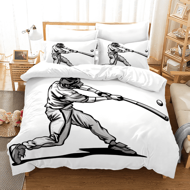 Sports baseball Bedding Set Single Twin Full Queen King Size Baseball Bed Set Aldult Kid Bedroom Duvetcover Sets Bed Sheets