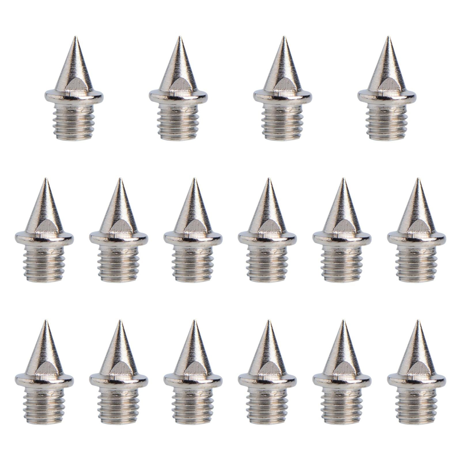 Ioensy - 16 Piezas De Clavos De Repuesto Para Zapatillas De Atletismo De 7 Mm Para Carreras De Corta Distancia, Clavos Plateados Afilados