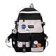 thumbnail image 1 of Preppy Style Colorblock Student Backpack - Large Capacity School & Travel Bag, 1 of 5