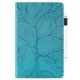 thumbnail image 2 of Funda con relieve del Árbol de la Vida para tablet ipad 5/6/8/9 con soporte, ranuras para tarjetas y soporte para lápiz óptico. Azul, 2 of 6