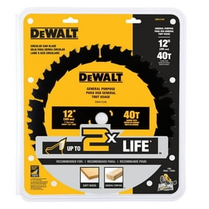 Hoja De Sierra Dewalt Dwa11240 De Uso General 12 Pulgadas 40T