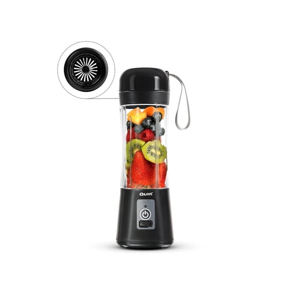 Licuadora portátil Quik de 13 oz recargable por USB-C, libre de BPA