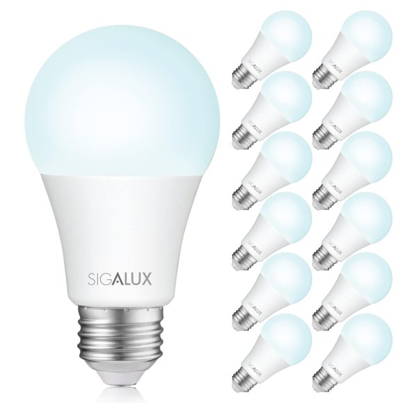 Bombillas LED Sigalux de 13 W, 100 W, equivalentes a A19 E26, 5000 K