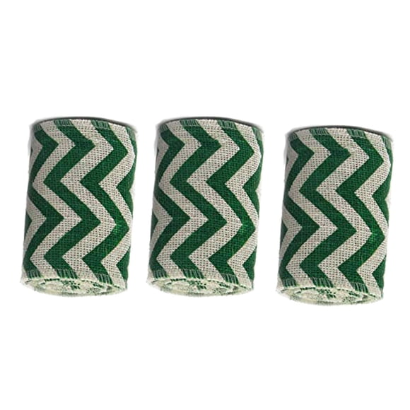 Cinta De Yute Paquete De 3 Chevron Verde 12 5 Cm X 14 M