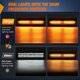 thumbnail image 4 of Barra de luz LED Nilight 30 cm 6 modos 300 W ámbar/blanco, 4 of 9