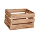 thumbnail image 2 of Caja de ropa de bocina de madera Organizador de canasta de almacenamiento de decoración del hogar rústico para el jardín minorista Pantry Pantry Veget Color claro, 2 of 5
