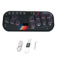 Adaptador De Controlador Aaronmei Fight Stick Socd Arcade Stick Rgb Cherry Switch Negro