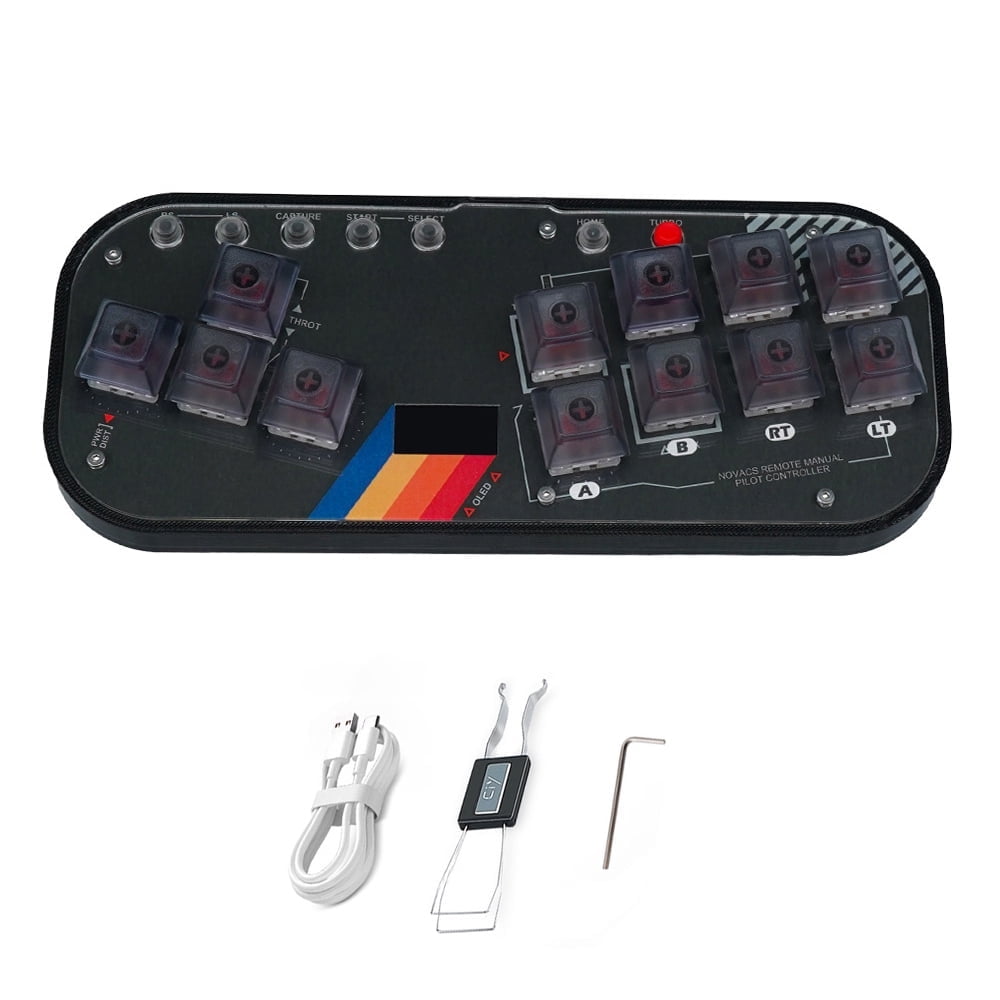 Adaptador De Controlador Aaronmei Fight Stick Socd Arcade Stick Rgb Cherry Switch Negro