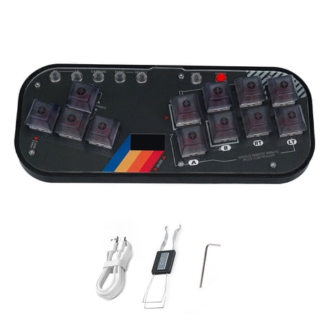 Adaptador De Controlador Aaronmei Fight Stick Socd Arcade Stick Rgb Cherry Switch Negro
