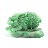 Feng Shui Import - Estatua De Conejo Del Zodiaco Chino Importada En Feng Shui, Color Verde