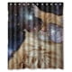 thumbnail image 1 of Cortina de ducha Cat Ware Galaxy Glasses in Outer Space con ganchos (60 x 72 pulgadas), 1 of 3