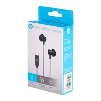 Hp - Audifonos Alambricos Manos Libres Usb C Negro Dhh-1126