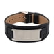 thumbnail image 1 of Pulsera De Cuero Pulsera Simple Premium Para Marido Abuelo Novio Negro, 1 of 3
