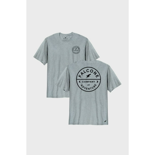 Polera Orgánica Company Of Adventure Gris Melange Hombre Falcone