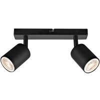 Bp Iluminación - Barra 2 Luces Gu10 Silo Negro Mate S/A